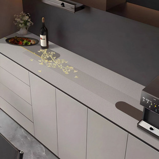 Light Luxury High-end Wine Cabinet Entrance TV Cabinet Tablecloth Wash-free Waterproof Anti-scalding Sideboard Cover Cloth Countertop Protection Mat