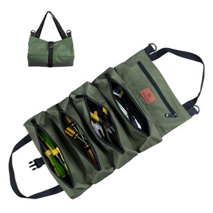 Multi-functional canvas tool kit strong and durable maintenance car tool bag roll bag portable hardware tool storage bag
