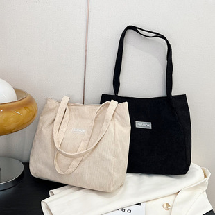 Casual Shoulder Bag Women's 2024 New in stock Velvet Simple Tote Bag Stylish Fashionable Shoulder Underarm Bag Hot Sale