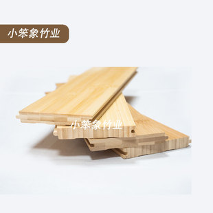 Cross-border wholesale home engineering decoration floor heating geothermal side pressure carbonization indoor bamboo wood floor