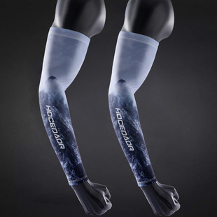 New Printed Ice Silk Sleeve Sunscreen Men's Arm Sleeve Driving Sports Sleeve Ice Sleeve