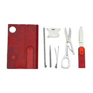 Spot Outdoor Tools Portable Card Knife Survival Military Knife Card Multifunctional Combination Camping Lifesaving Swiss Tool Card