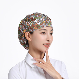 Breathable food strict selection work hat bag hair oil-proof smoke-proof restaurant chef hat sanitary home Nurse Kitchen hat