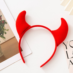 Fun Accessories Halloween Funny Demon Horn Headband Party Ball Holiday Atmosphere Dress Up Hair Accessories Wholesale