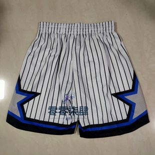 Basketball shorts embroidered spot on behalf of the magic net Warriors Dark Star mercerized black rose basketball pants cross border