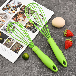 New 12 Inch Silicone Pipe Line Egg Beater 5 Line PP Handle Cream Foamer Batter Blender Kitchen Tools