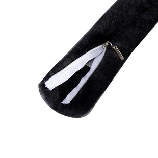 Plush handbag strap accessories artificial leather turf Zipper Metal chain shoulder crossbody backpack broadband single