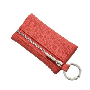 Cross-Border Pebbled Leather Coin Purse Portable Compact Car Keychain Small Wallet Zipper Keychain Wallet