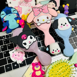 Sanrio мультфильм подушка безопасности расческа милая воздушная расческа мягкая девушка маленькая портативная воздушная расческа массажная расческа