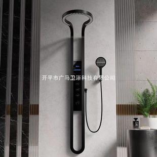 Full set of foreign trade waterfall water outlet integrated shower suit household bathroom pressurized new Chinese style shower faucet