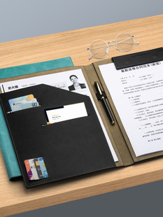 A4 folder business leather quality room book talk single book folder manager folder sales folder pad contract folder
