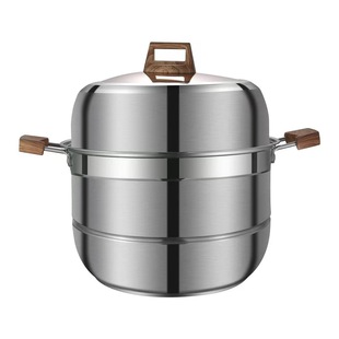 Special Thick 304 Stainless Steel Steamer Double Bottom Double Layer Three Layer Steamer Anti-scalding Household Multi-layer Steamer Gift Pot