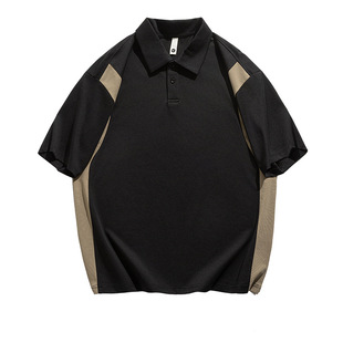 Lop Collar Short-sleeved Polo Shirt Men's 2025 Summer New Japanese Style Loose Fashionable Casual High-end Top T-shirt