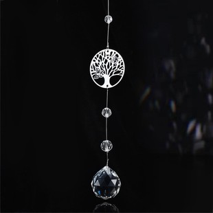 Factory direct supply cross-border supply Rainbow garden decoration DIY fan life tree crystal moon Sun Catcher