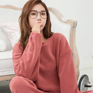 Spot supply of Austrian grain fleece composite fabric warp knitted fleece flannel autumn and winter sweater pants lining material