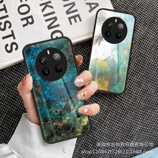 Применимо Realme12pro Закаленное стекло Realme11 Окрашенный чехол для телефона действительно GT Мраморный защитный чехол