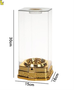 Acrylic Transparent Plastic Wine Box with Base Liquor Box Wine Box Packaging Gift Box Pet Box