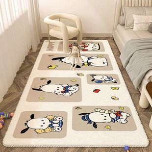 Cartoon Bedroom Carpet Thickened Soft Anti-fall Bedside Carpet Cool-off Warm Household Cashmere Carpet