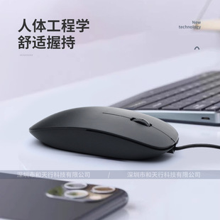 Проводная Оптическая Мышь Интерфейс USB небольшой тонкий подходит для настольных ноутбуков Завод прямых оптовых