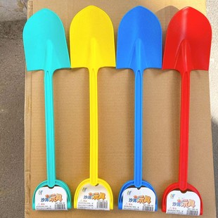Children's Thickened One-piece Shovel Large Beach Toy Plastic Sand Dig Snow Shovel Lined Toy Color Water Play Batch