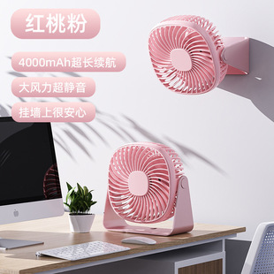 2025 new home office desktop small fan night light dormitory bedroom usb mute wall fan