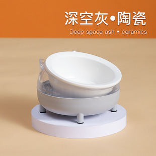 Dog Double Bowl Automatic Pet Bowl Feeder Cat Water Drinker Cat Basin Dog Bowl Cat Bowl Cat Supplies Water Dispenser