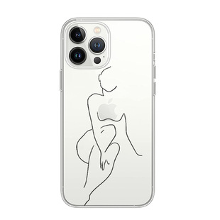 Применимый чехол для мобильного телефона iPhone16 индивидуальность креативные линии моды арт сексуальная девушка чехол для мобильного телефона внешняя торговля новый
