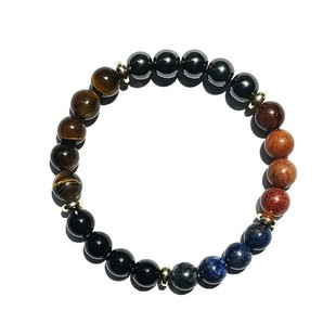 TK cross-border explosion tiger eye stone men's strength protection hematite lapis lazuli bracelet in stock wholesale