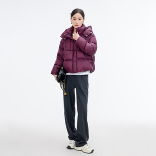 Multicolor Soft Candy Color Puffs Goose Down Jacket Winter New Thickened Hooded Design Sense Urban Short Down Jacket