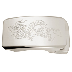 Longbiao toothless belt buckle simple men's belt buckle 3.6 stainless steel waist belt buckle C61733