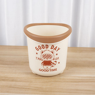 New Internet Popular Desktop Trash Can Press Ring Thickened Kitchen Living Room Bathroom Household Trash Can Round Trash Basket