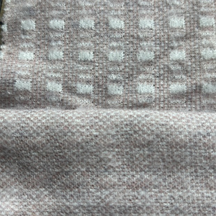 260g Plaid Imitation Wool Yarn-Dyed Woolen Jacquard Fabric Home Clothes Sofa Knitted Cardigan Warm Pants Sweatshirt Fabric