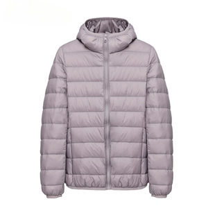 Lightweight Down Jacket New Hood Women's Short All-match plus size Lightweight Casual Winter Warm White Duck Down Jacket