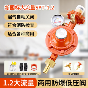 New National Standard 1.2 Commercial Pressure Reducing Valve Liquefied Gas Domestic Gas Fired Stove Leakage Automatic Cut-off
