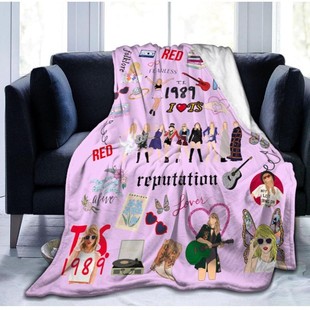 Amazon 3D Printed Small Blanket Cartoon Flannel Blanket Nap Blanket Air Conditioning Sofa Blanket Plush Cover Blanket Ins