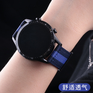 Для Huawei GT2/GT3 Pro Samsung Watch 4 Умный нейлоновый ремешок 22 мм Нейлоновый быстросъемный ремешок