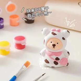 Mini Gypsum Doll Children's Color Painting DIY White Embryo Painting Kindergarten Parent-Child Handmade Graffiti Animals