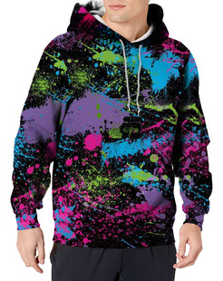 Autumn 2023 new Halloween digital printing youth popular men's hooded pullover vests a batch