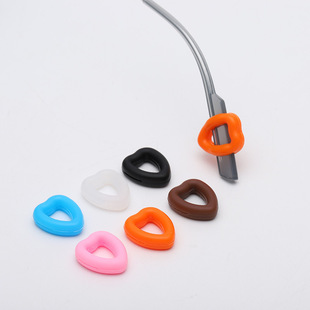 Heart-shaped silicone ring glasses non-slip sleeve non-slip earmuffs fixed glasses artifact soft silicone non-slip
