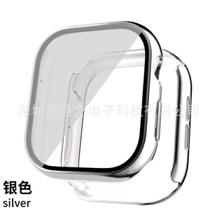 Для Apple iWatch7/8 поколение корпус часов ПК гальванический корпус Пленка интегрированная Защитная крышка Apple S8 поколение в наличии