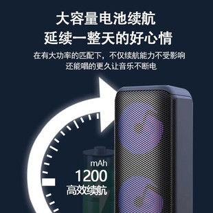 Аудио bluetooth тяжелый сабвуфер большой громкости двойной 4-дюймовый портативный квадрацовый танец низкочастотный мощный высокий звук