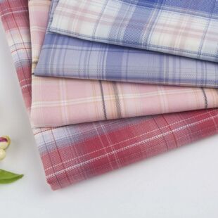 Factory spot JK plaid polyester encryption yarn-dyed fabric Japanese pleated skirt spring and summer spot fabric new products