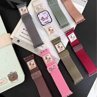 Подходит для s10 поколения Apple часы applewatch9 колбаса граффити магнитная застежка ремешок iwatch8765SE
