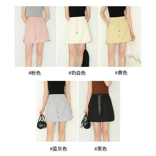 Women's Sports Shorts Spring/Summer 2025 New Style for Petite Figures, Ice Silk Quick-Dry Loose Casual Five-Point Yamamoto Skirt Shorts