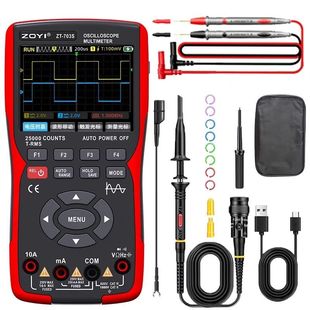 ZOYI Dual Channel Oscilloscope ZT-703S Multi-function Multimeter Signal Generator Triple Oscillograph