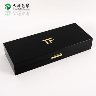 Luxury Piano Paint Wooden Box Custom Wood Perfume Packaging Box Cosmetic Set Gift Box Customization