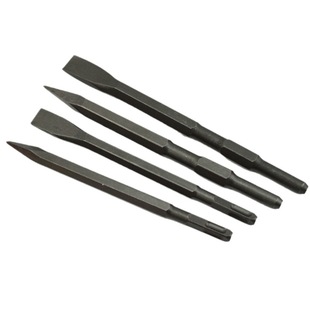 Four-pit electric hammer drill round shank alloy drill two-pit two-groove percussion drill tip flat chisel