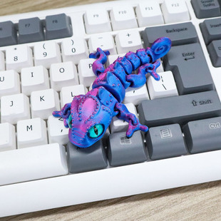 Cross-border 3D printing chameleon laser joint movable model gradient model explosion hand toy gift