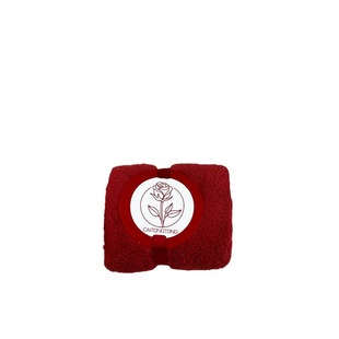 Wine red coral fleece towel holiday wedding gift gift box with cardboard packaging towel