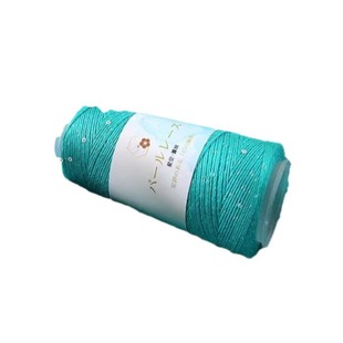 Factory supply bead lace thread hand-woven diy crochet bright silk wool group hat clothes wholesale